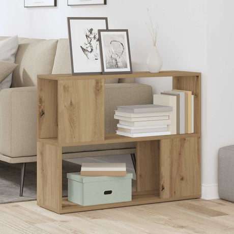 Vidaxl boekenkast kamerscherm 80x24x63 cm artisanaal eikenkleur