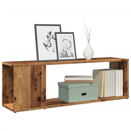 Vidaxl tv-meubel 100x24x32 cm bewerkt hout oud houtkleurig