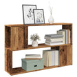 Vidaxl boekenkast 100x24x63 cm bewerkt hout oud houtkleurig