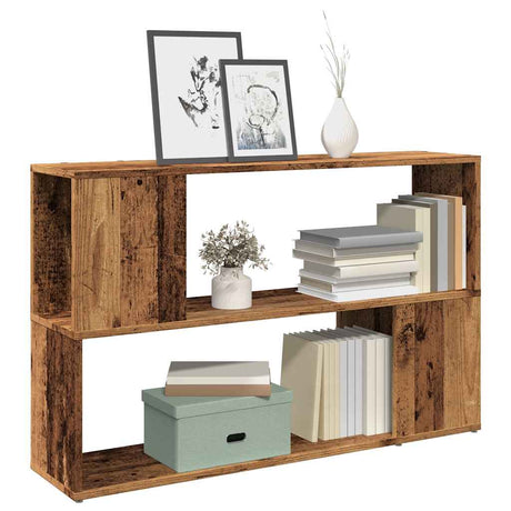 Vidaxl boekenkast 100x24x63 cm bewerkt hout oud houtkleurig