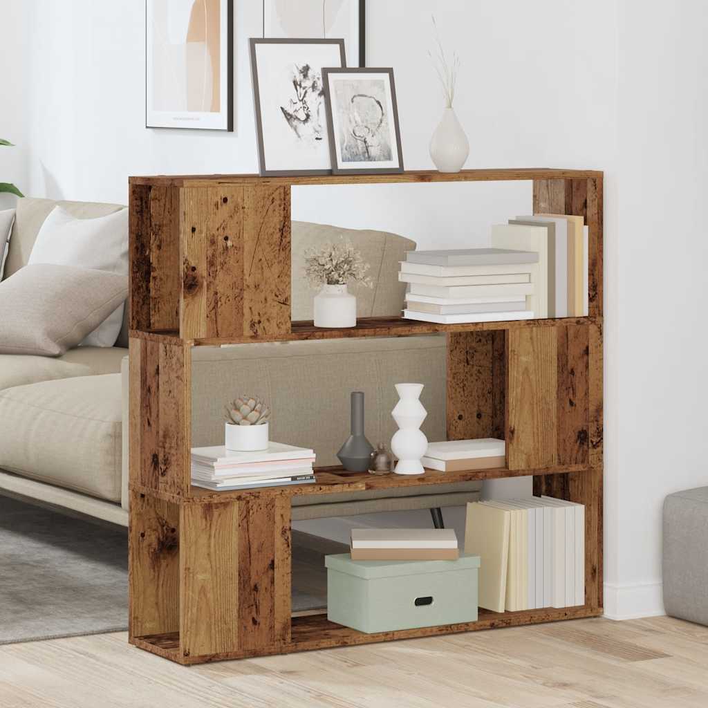 Vidaxl boekenkast kamerscherm 100x24x94 cm oud houtkleurig