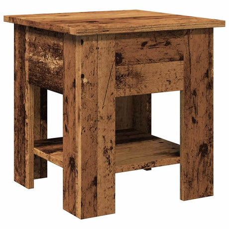 Vidaxl salontafel 40x40x42 cm bewerkt hout oud houtkleurig