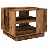 Vidaxl salontafel 55x55x42 cm bewerkt hout oud houtkleurig