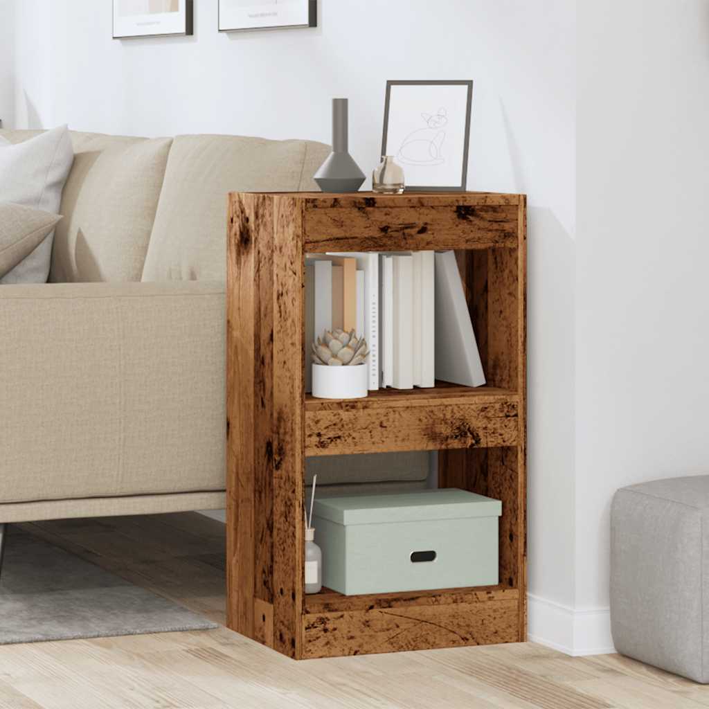 Vidaxl boekenkast kamerscherm 40x30x72 cm oud houtkleurig