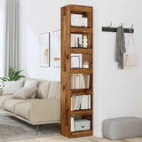 Vidaxl boekenkast kamerscherm 40x30x198 cm oud houtkleurig