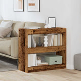 Vidaxl boekenkast kamerscherm 80x30x72 cm oud houtkleurig