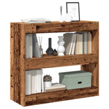 Vidaxl boekenkast kamerscherm 80x30x72 cm oud houtkleurig