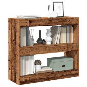 Vidaxl boekenkast kamerscherm 80x30x72 cm oud houtkleurig