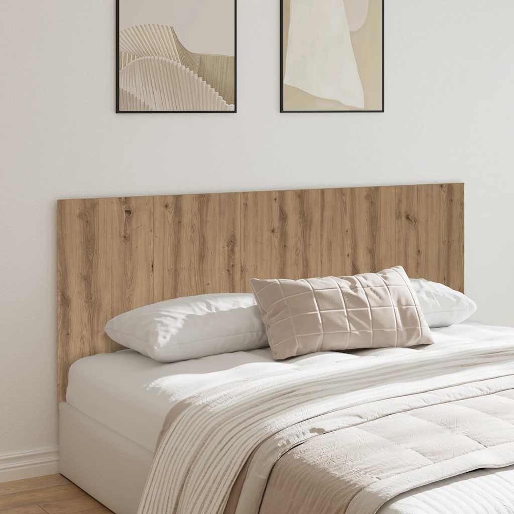 Vidaxl hoofdeinde 200x1,5x80 cm bewerkt hout artisanaal eikenkleur