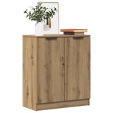 Vidaxl dressoir 60x30x70 cm bewerkt hout artisanaal eikenkleurig