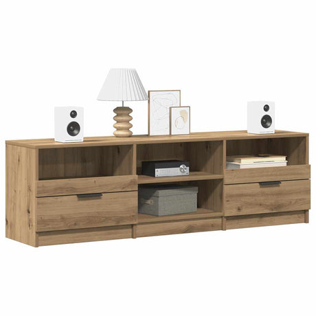 Vidaxl tv-meubel 150x33,5x45 cm bewerkt hout artisanaal eikenkleur