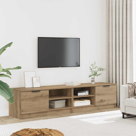 Vidaxl tv-meubelen 2 st 80x35x36,5 cm bewerkt hout artisanaal eiken
