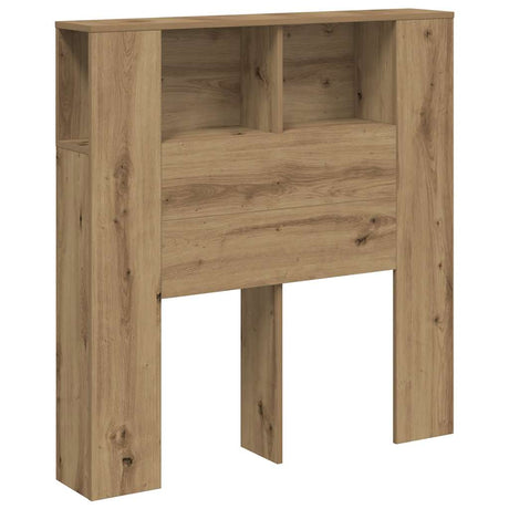 Vidaxl hoofdbordkast 100x18,5x102,5cm bewerkt hout artisanaal eikenkleur