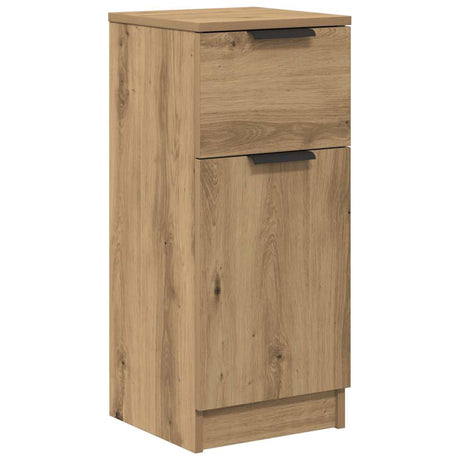 Vidaxl dressoir 30x30x70 cm bewerkt hout artisanaal eikenkleur