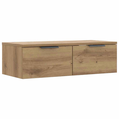 Vidaxl wandkast 68x30x20 cm bewerkt hout artisanaal eikenkleurig