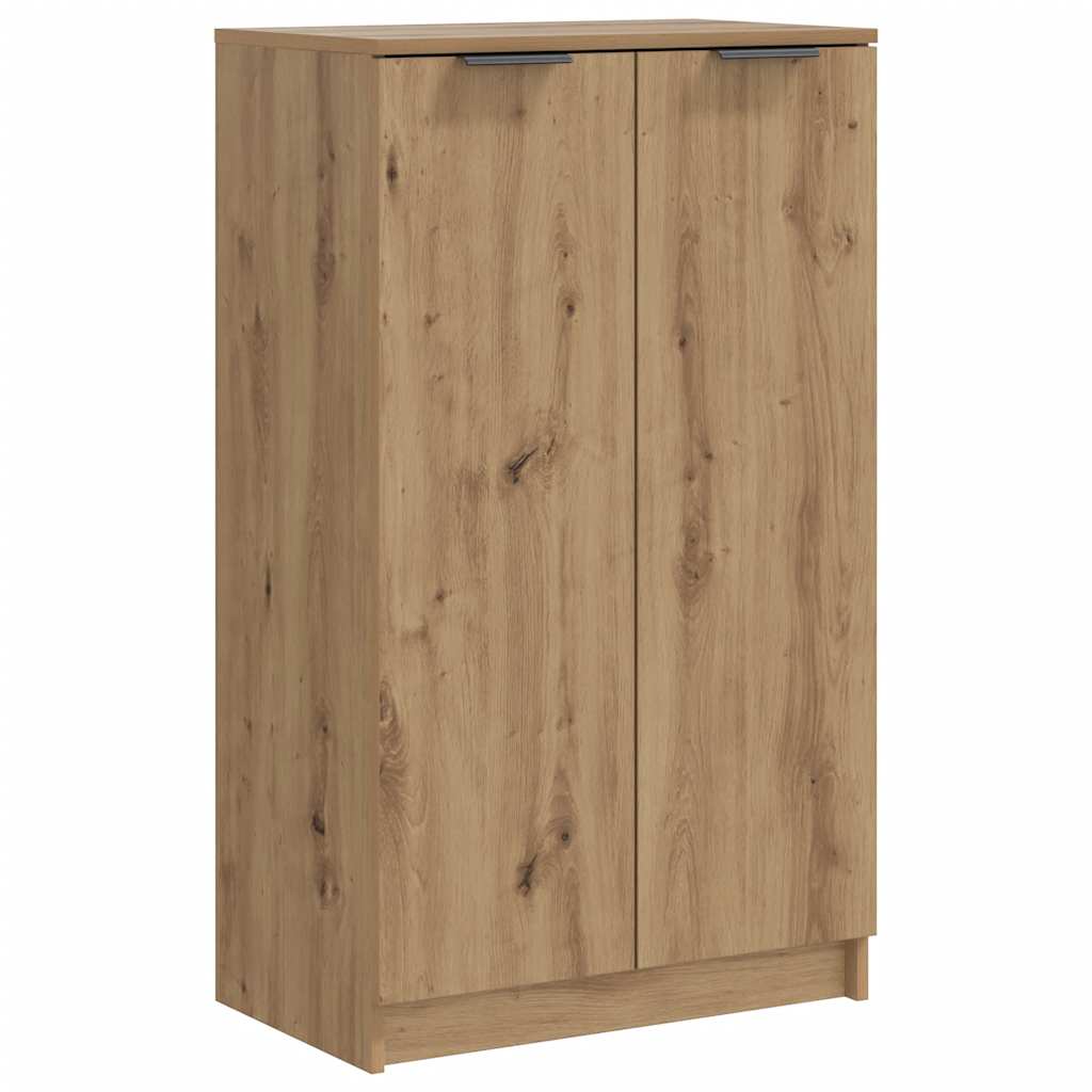 Vidaxl schoenenkast 59x35x100,5 cm bewerkt hout artisanaal eikenkleur