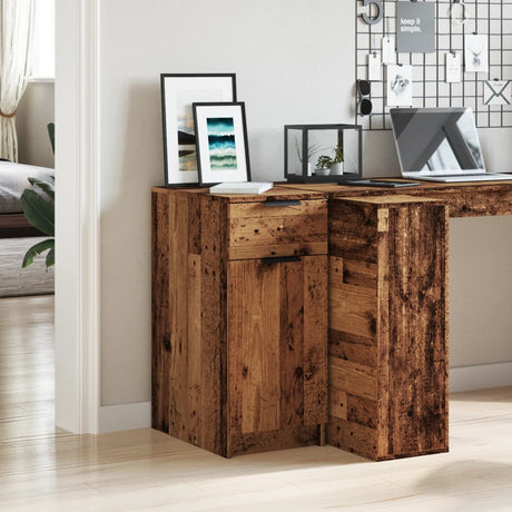 Vidaxl bureau 33x50x75 cm bewerkt hout oud houtkleurig