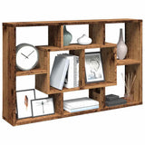 Vidaxl wandschap 85x16x52,5 cm bewerkt hout oud houtkleurig