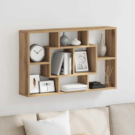 Vidaxl wandplank artisan eiken 85x16x52,5 cm bewerkt hout