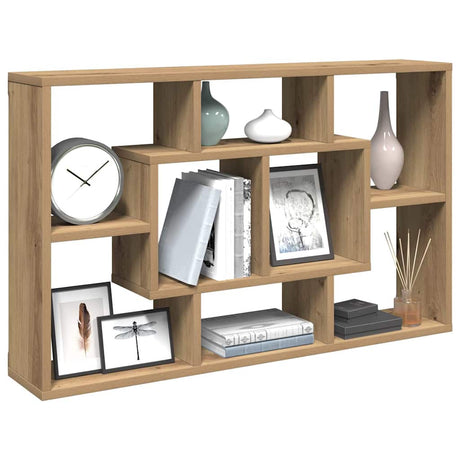 Vidaxl wandplank artisan eiken 85x16x52,5 cm bewerkt hout