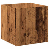 Vidaxxl Pflanzgefäß 40x40x40 cm verarbeitetes Holz, altholzfarben