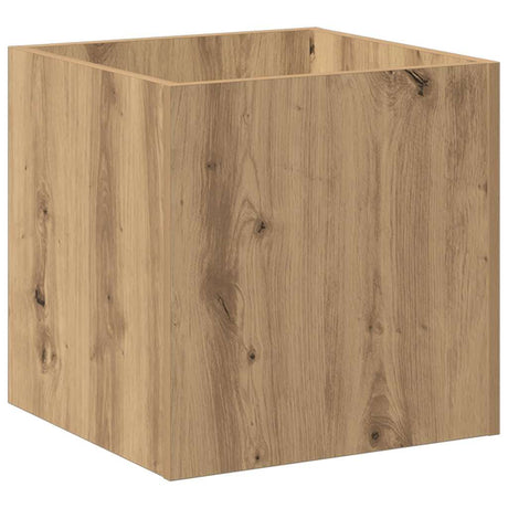 Vidaxx-Pflanzgefäß 40 x 40 x 40 cm, handgefertigtes Holz, handgefertigte Eichenfarbe