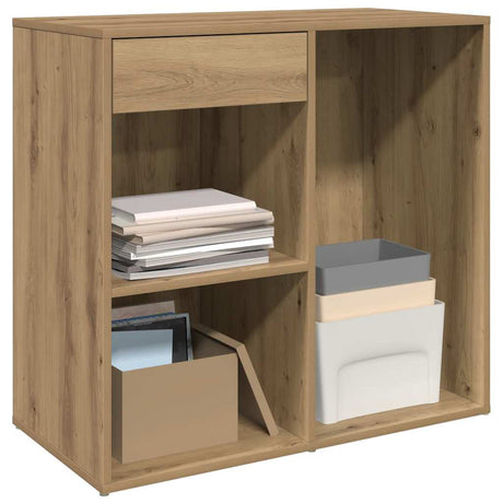 Vidaxl cosmeticakast 80x40x75 cm bewerkt hout artisanaal eikenkleur