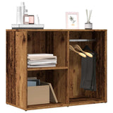 Vidaxl kledingkast 80x40x65 cm bewerkt hout oud houtkleurig