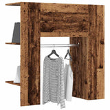 Vidaxl halmeubel 97,5x37x99 cm bewerkt hout oud houtkleurig