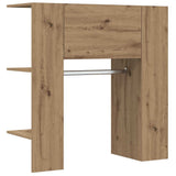Vidaxl halmeubel 97,5x37x99 cm bewerkt hout artisanaal eikenkleurig