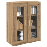 Vidaxl bovenkast 69,5x34x90 cm artisanaal eikenkleurig