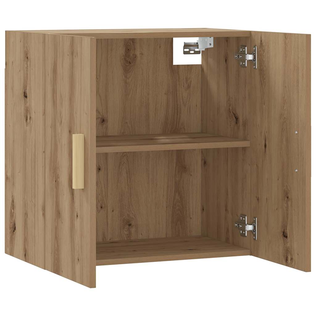 Vidaxl wandkast 60x31x60 cm bewerkt hout artisanaal eikenkleurig