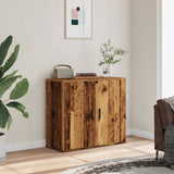 Vidaxl dressoir 80x33x70 cm bewerkt hout oud houtkleurig