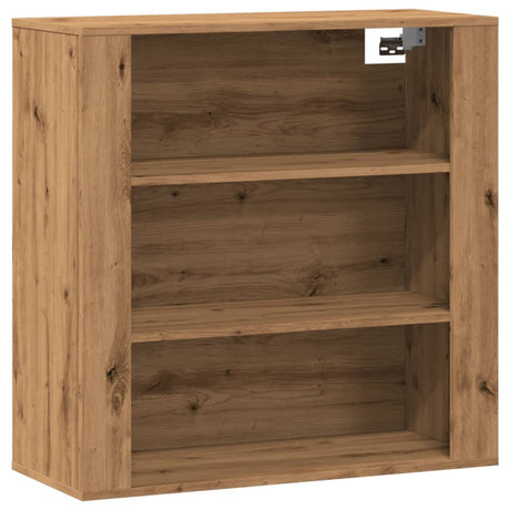 Vidaxl wandkast 80x33x80 cm bewerkt hout artisanaal eikenkleur