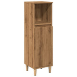 Vidaxl badkamerkast 30x30x100 cm bewerkt hout artisanaal eikenkleurig