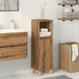 Vidaxl badkamerkast 30x30x100 cm bewerkt hout artisanaal eikenkleurig