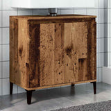 Vidaxl wastafelkast 58x33x60 cm bewerkt hout oud houtkleurig