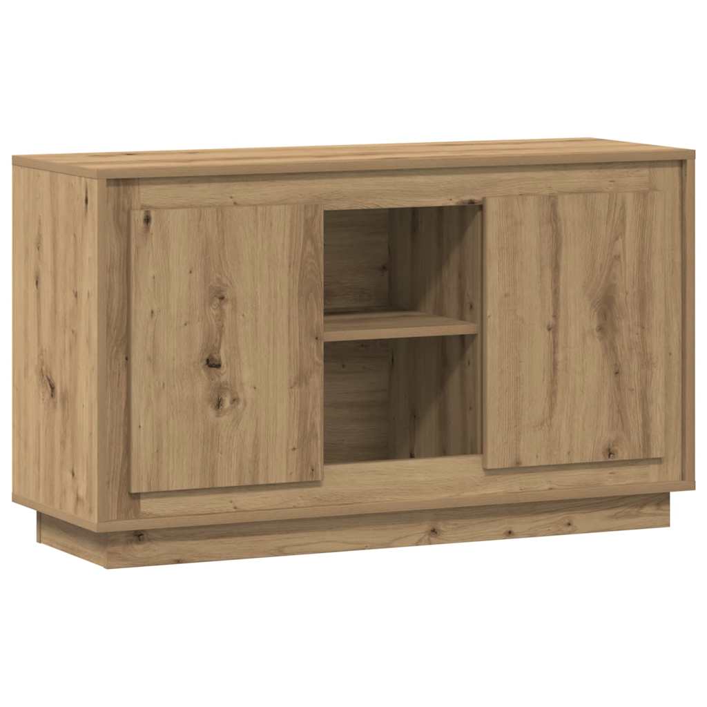 Vidaxl dressoir 102x35x60 cm bewerkt hout artisanaal eikenkleurig