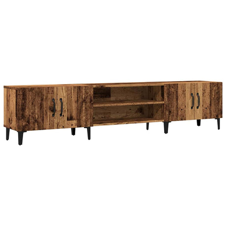 Vidaxl tv-meubel 180x31,5x40 cm bewerkt hout oud houtkleurig