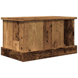 Vidaxl opbergbox 30x50x28 cm bewerkt hout oud houtkleurig