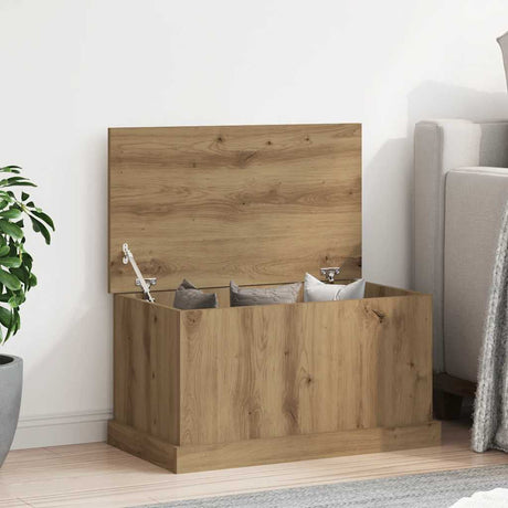 Vidaxl opbergbox 70x40x38 cm bewerkt hout artisanaal eikenkleurig
