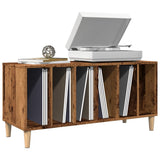 Vidaxl platenkast 100x38x48 cm bewerkt hout oud houtkleurig