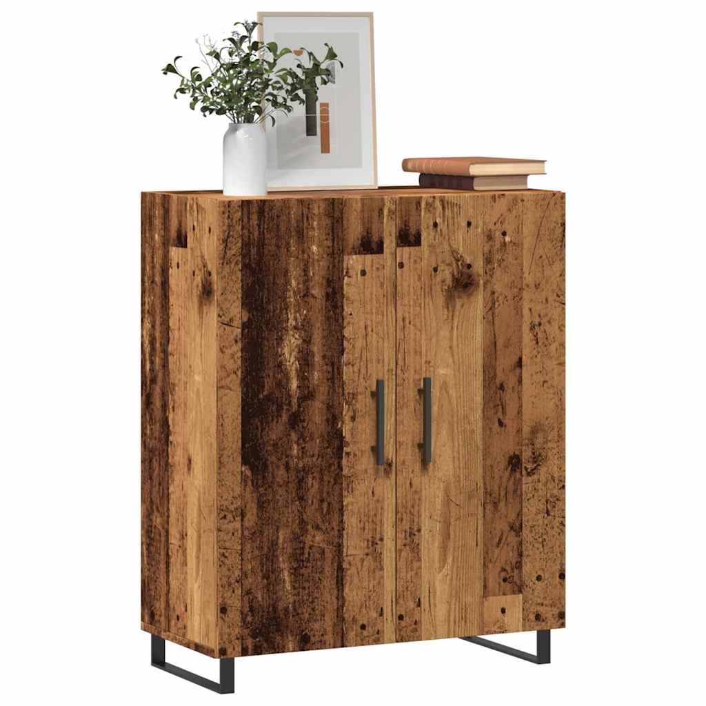 Vidaxl dressoir 69,5x34x90 cm bewerkt hout oud houtkleurig