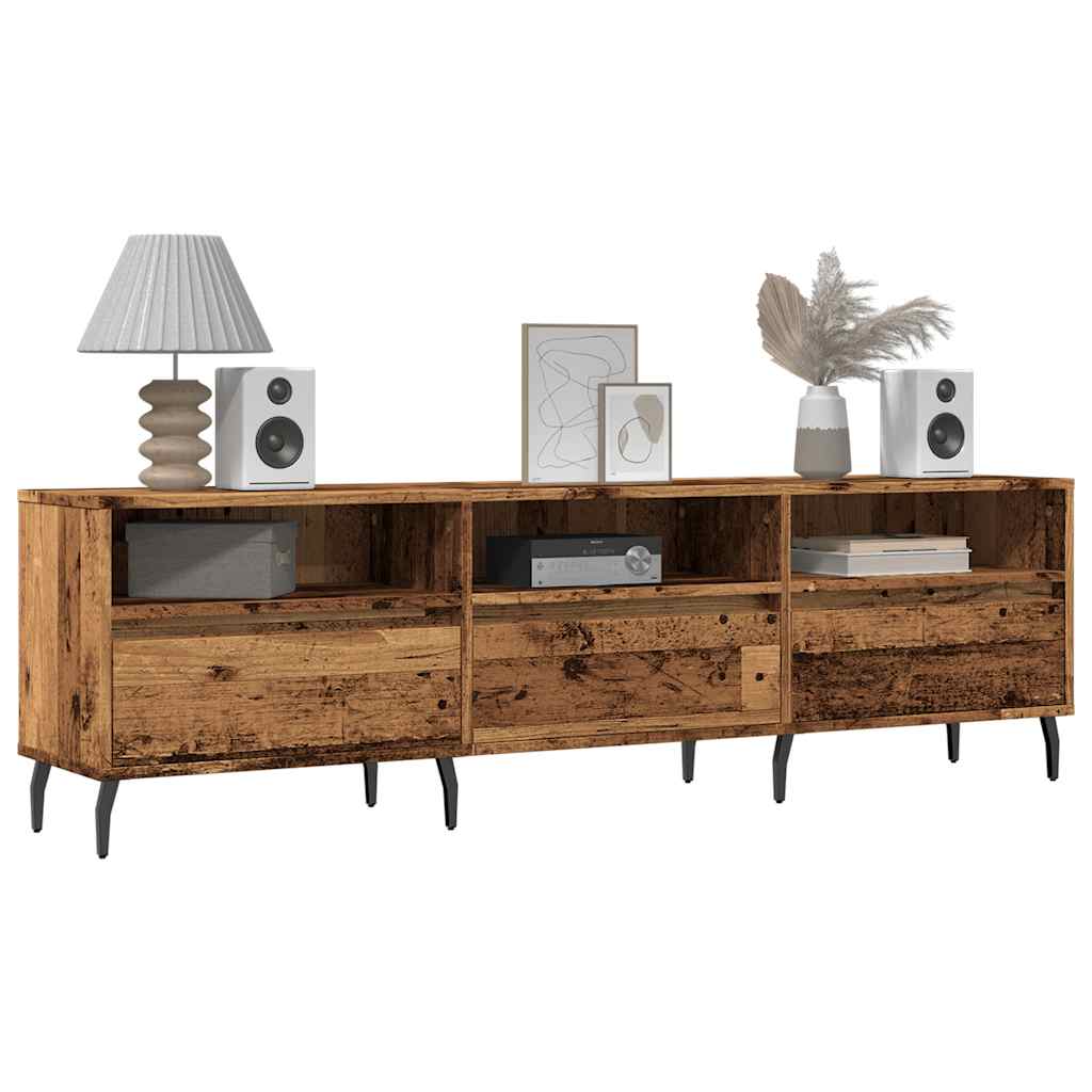 Vidaxl tv-meubel 150x30x44,5 cm bewerkt hout oud houtkleurig