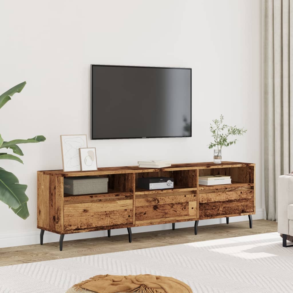 Vidaxl tv-meubel 150x30x44,5 cm bewerkt hout oud houtkleurig