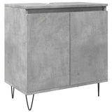 Vidaxl badkamerkast 58x33x60 cm bewerkt hout betongrijs