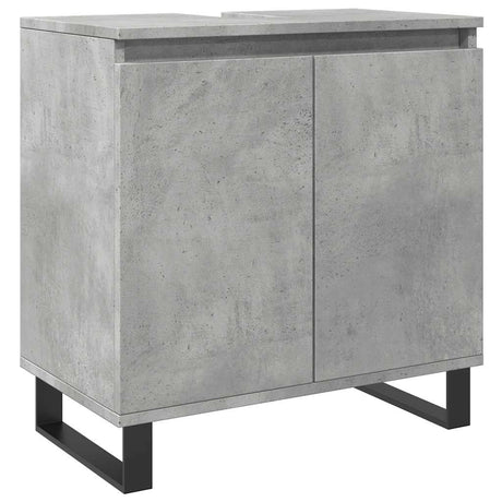 Vidaxl badkamerkast 58x33x60 cm bewerkt hout betongrijs