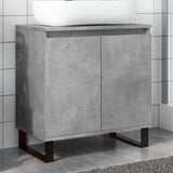 Vidaxl badkamerkast 58x33x60 cm bewerkt hout betongrijs