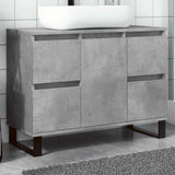 Vidaxl badkamerkast 80x33x60 cm bewerkt hout betongrijs