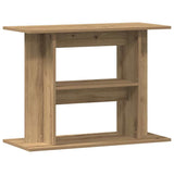 Vidaxx Aquarienständer 80x35x60cm aus handgefertigtem Holz, handwerkliche Eichenfarbe